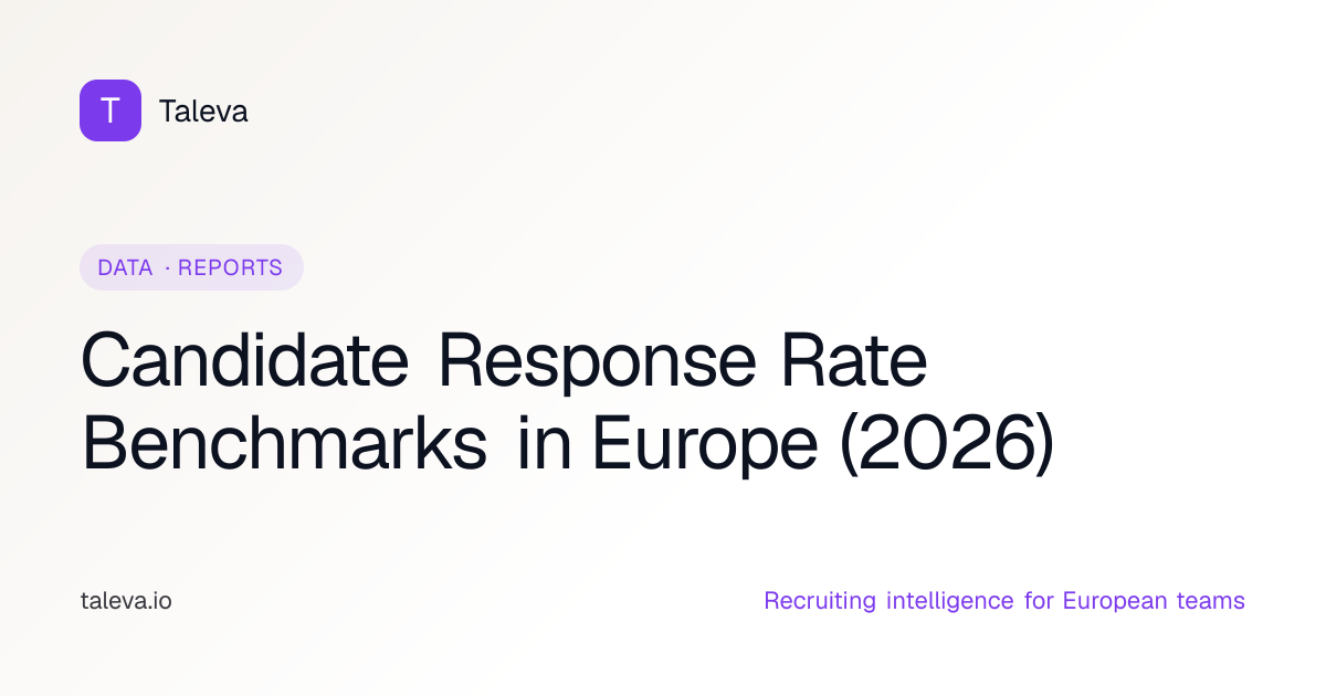 Candidate Response Rate Benchmarks in Europe (2026) | Taleva